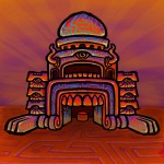 Psychedelic Monster Mouth Temple Sketch Color 04 Coghill