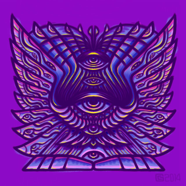 Psychedelic Mandala Kensho Sketch Coghill