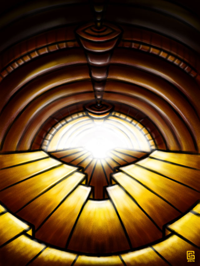 Psychedelic Tunnel Sketch 03: Antechamber