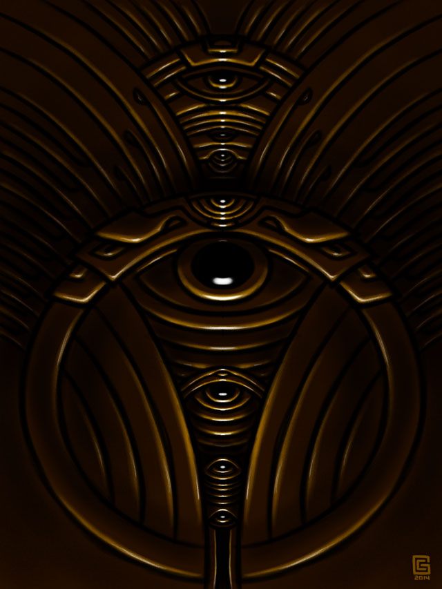 Mystical Eye Mandala Sketch